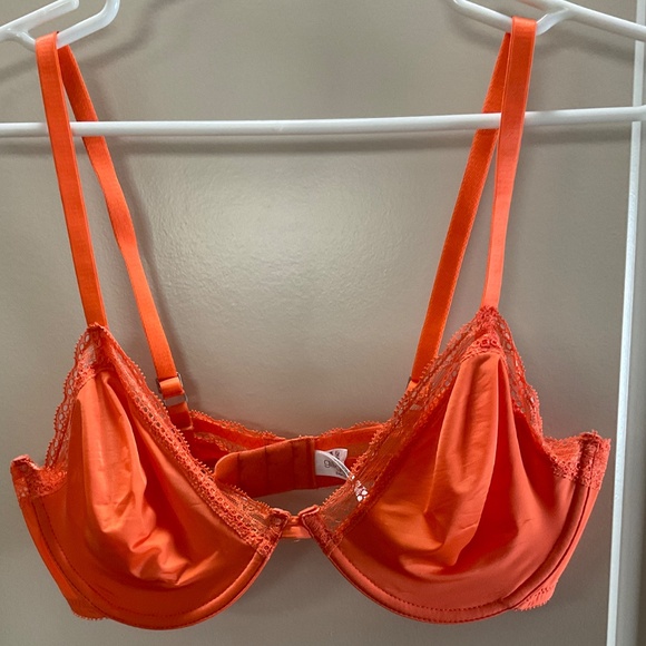 Gilligan & O’Malley Women’s Underwire Lace Orange Bra Size 38C From Target - Picture 9 of 9